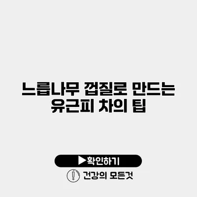 느릅나무 껍질로 만드는 유근피 차의 팁