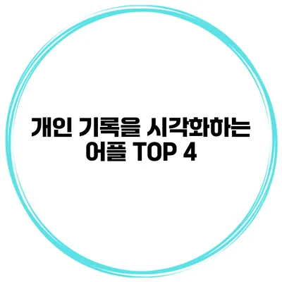 개인 기록을 시각화하는 어플 TOP 4