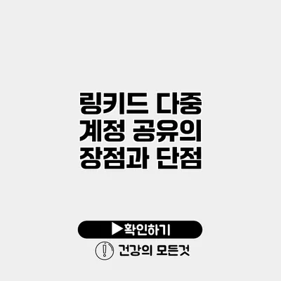 링키드 다중 계정 공유의 장점과 단점